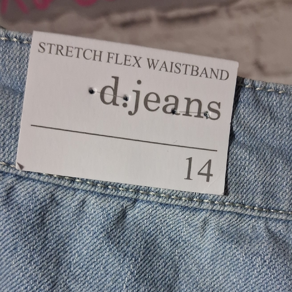 🔥d. jeans Light Blue Relaxed Fit Tapered Jeans - Picture 3 of 5